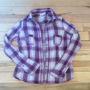 Purple plaid Gramicci top
